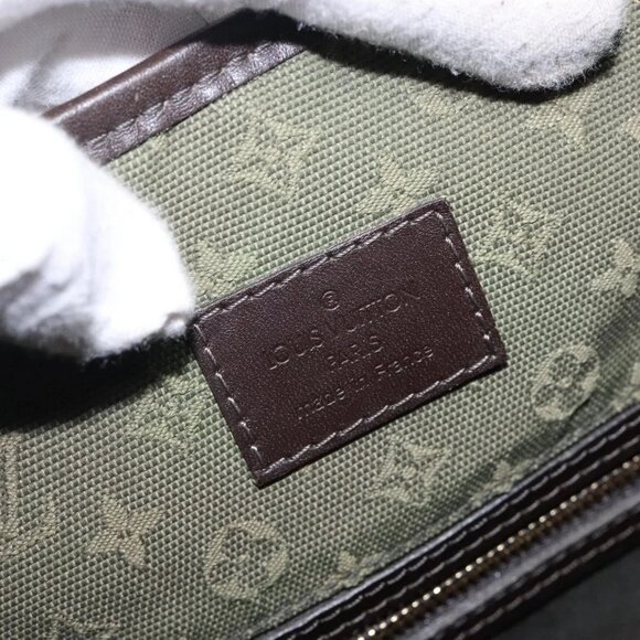 LOUIS VUITTON Monogram Mini Bussus Marie Kate Bag TST Khaki M92324 Auth bs27051 - Picture 14 of 16